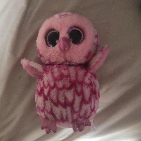 3 Ty owl plushies two pink owls and one blue owl - Picture 6 of 7